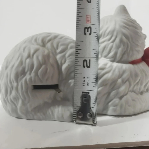 VTG 1989 Enesco Ceramic Himalayan Cat/Kittens  Musical. - Picture 7 of 9